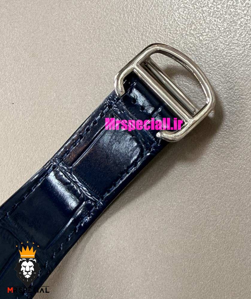 ساعت کارتیه مردانه دسانتوس اتوماتیک چرم ابی صفحه ابی 021575 Cartier Santos de — تصویر ۷