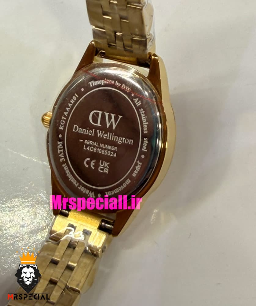 ساعت زنانه دنیل ولینگتون مینی طلایی صفحه بیضی سبز 021557 Daniel Wellington Ophelia — تصویر ۵