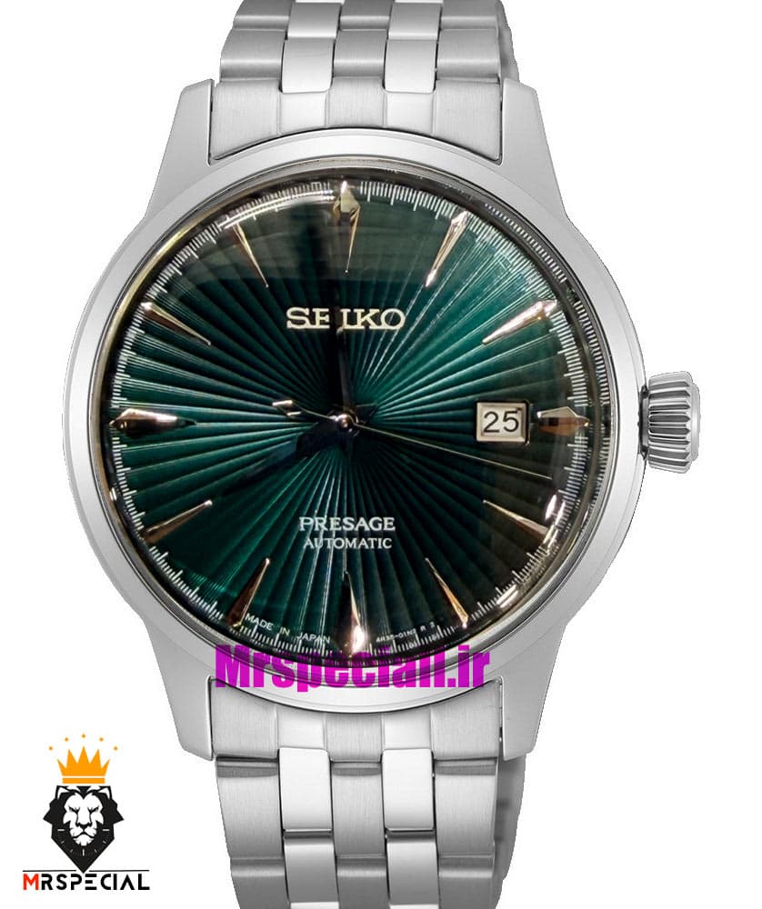 ساعت سیکو مردانه اتوماتیک استیل صفحه سبز 021549 SEIKO Presage