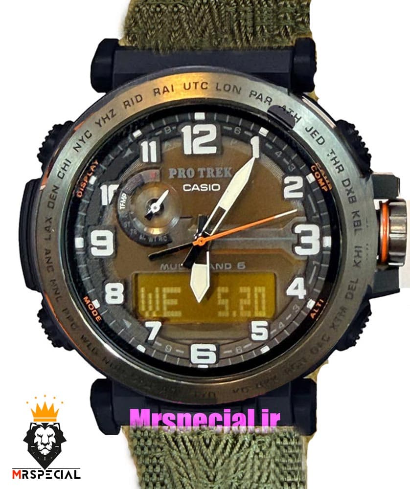 ساعت کاسیو پروترک مردانه بند رابر مشکی صفحه مشکی 021536 Casio ProTrek PRW-6600Y‏ — تصویر ۶