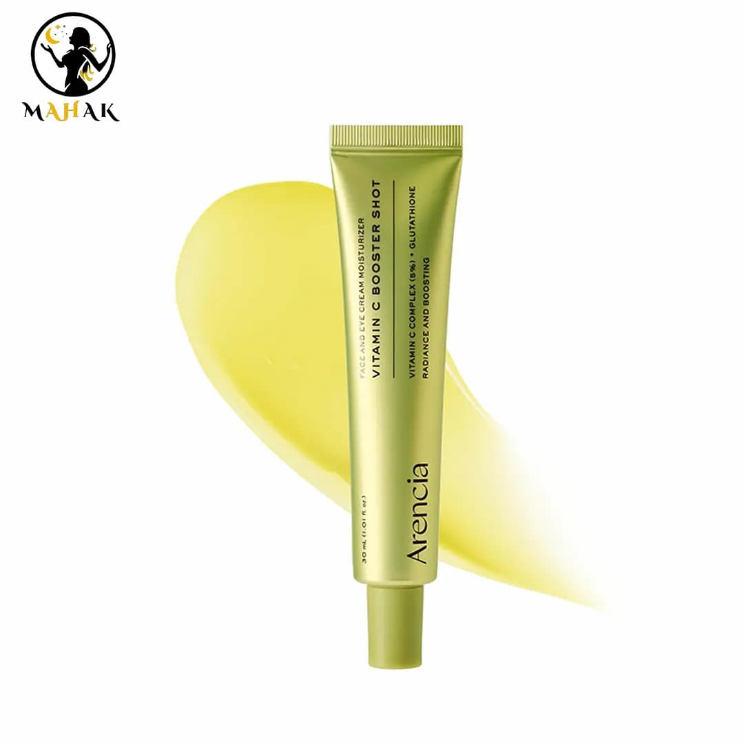 سرم ویتامین سی صورت و دور چشم بوستر شات آرنسیا Arencia Booster Shot Brightening Firming Care 30Ml — تصویر ۲