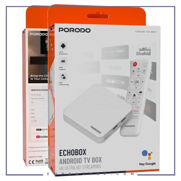 اندروید باکس 4K پرودو PDH96MAXWH — تصویر ۳