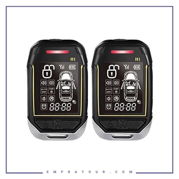 دزدگیر جفت ریموت تصویری شارژی خودرو LF861 — تصویر ۲