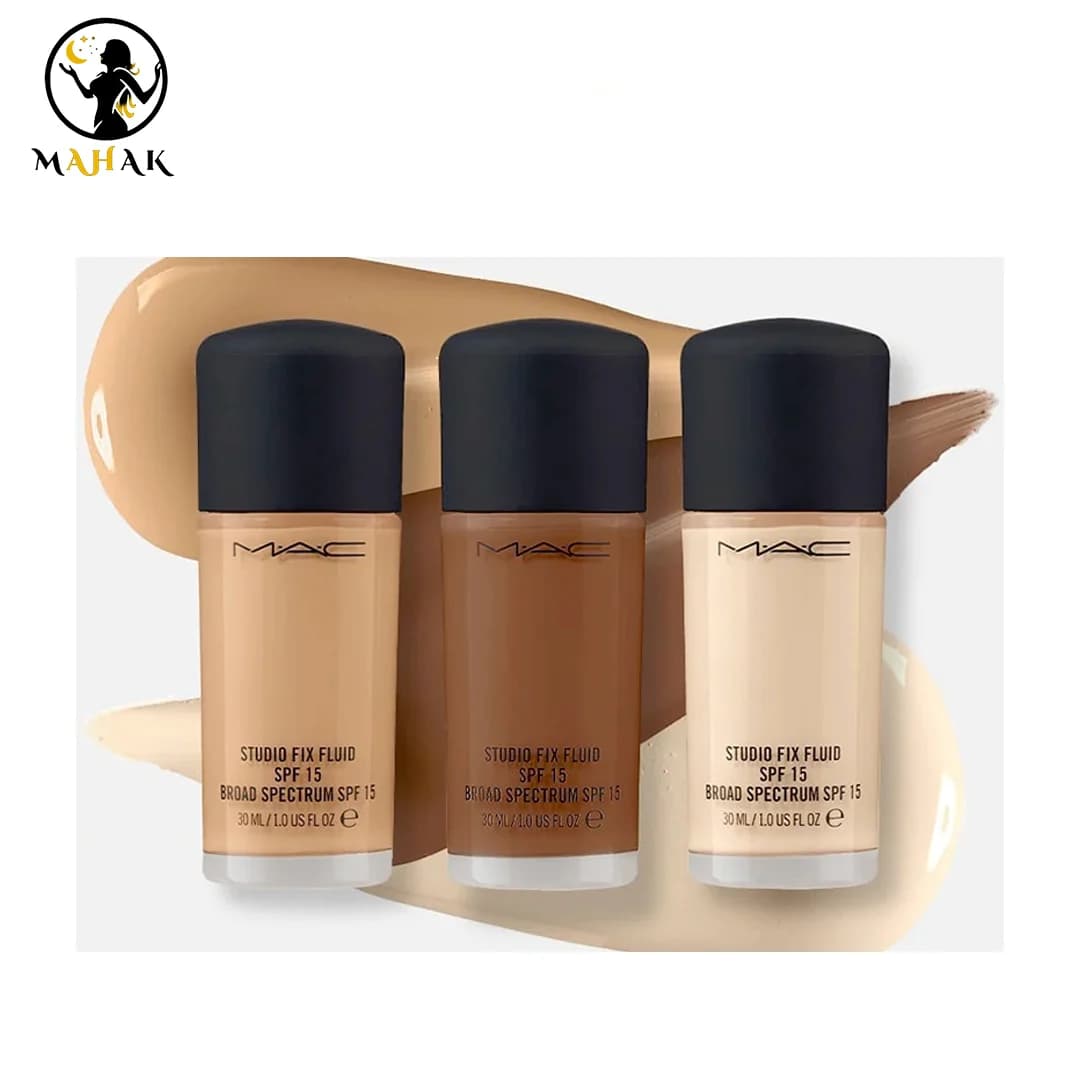 کرم پودر فلوئید استودیو فیکس مک MAC Studio Fix Fluid Cream Foundation SPF15 NC15 — تصویر ۶