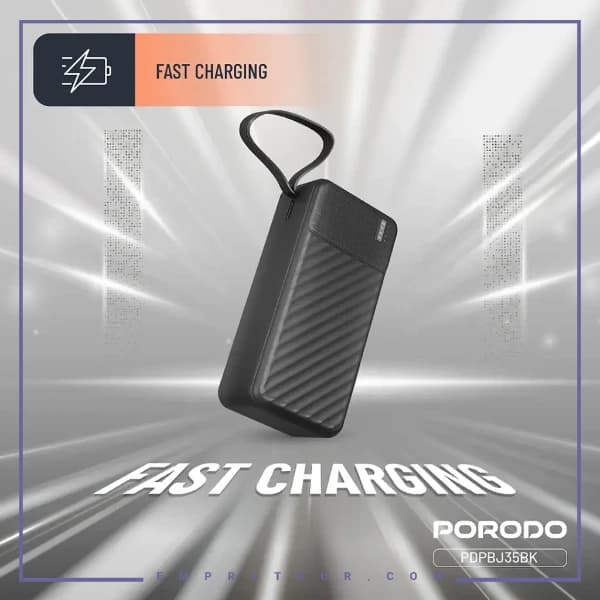 پاوربانک 30000 با کابل متصل پرودو PDPBJ35BK — تصویر ۸