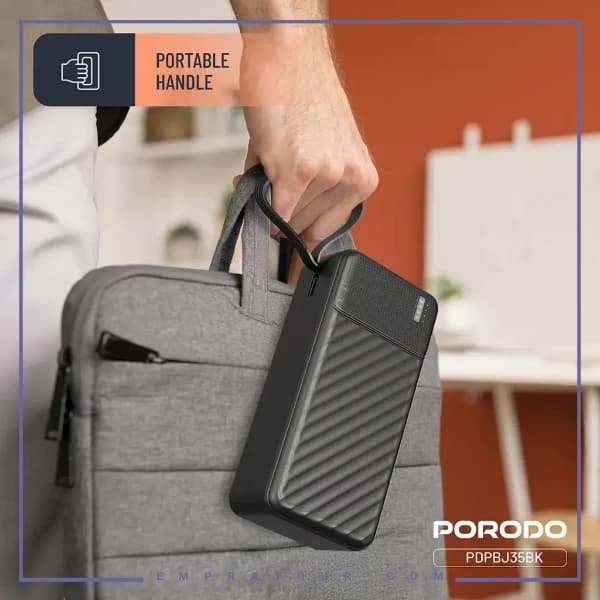 پاوربانک 30000 با کابل متصل پرودو PDPBJ35BK — تصویر ۵