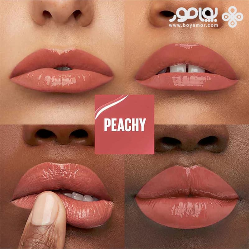رژ لب مایع براق میبلین سوپر استی مدل VINYL INK شماره 15 رنگ PEACHY — تصویر ۱۰