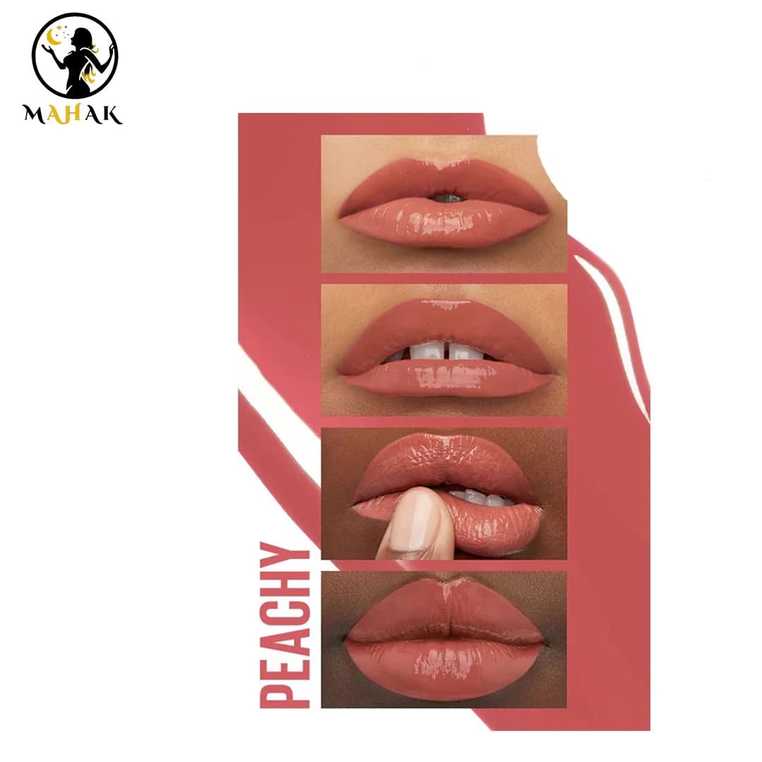 رژ لب مایع براق میبلین سوپر استی مدل VINYL INK شماره 15 رنگ PEACHY — تصویر ۳