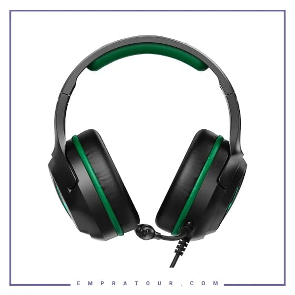 هدفون سیمی گیمینگ گرین لاین GNRNRGHP62BK — تصویر ۵