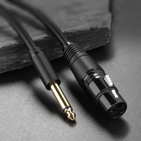 کابل تبدیل میکروفون جک 6.5 میلی‌متری(نری) به XLR Female یوگرین مدل AV131