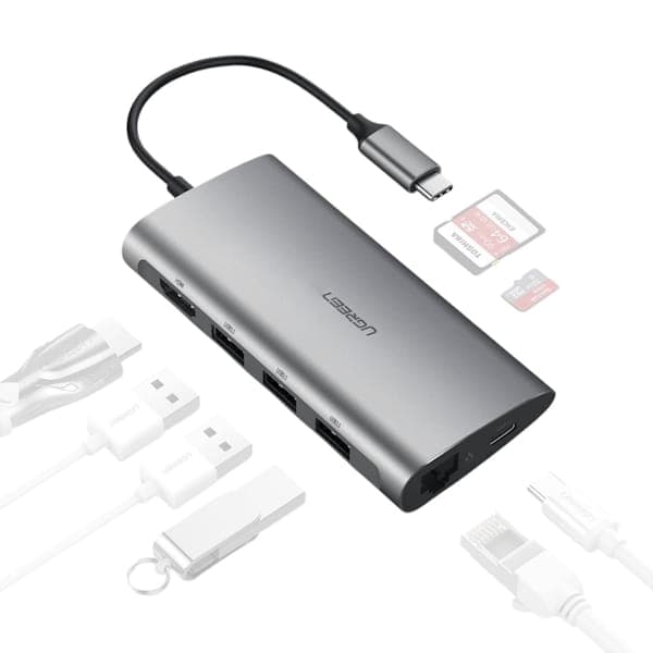 هاب 8 پورت USB-C یوگرین مدل CM121 کد 50538