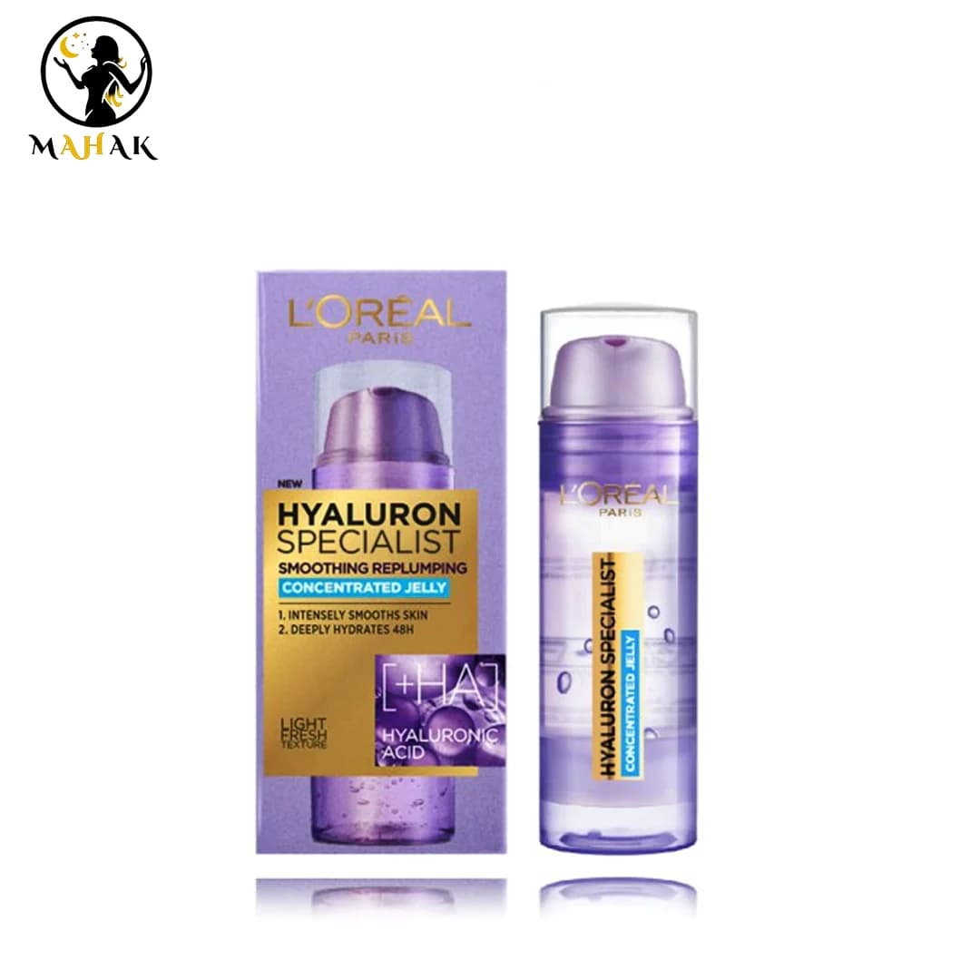 ژل آبرسان هیالورونیک اسید بنفش لورال Loreal مدل هیالورون اسپیشیالیست Hyaluron Specialist