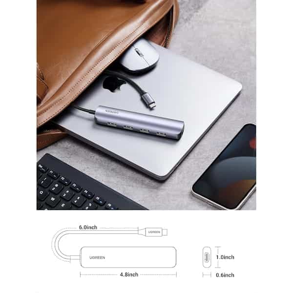 هاب 5 پورت USB-C یوگرین مدل CM417 کد 20197 — تصویر ۸