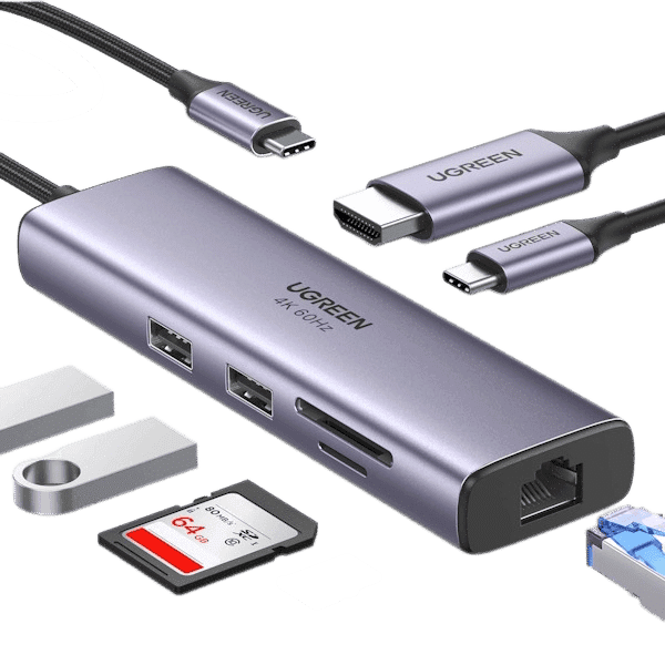 هاب 7 پورت USB-C یوگرین مدل CM512