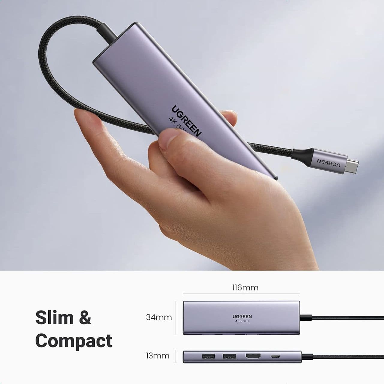 هاب 5 و 6 پورت USB-C یوگرین مدل CM511 — تصویر ۱۱