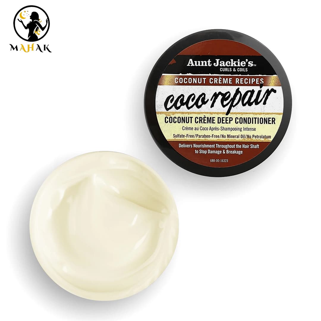 ماسک مو نرم و ترمیم کننده عمیق و ضد موخوره آنت جکیز Aunt jackies مدل coco repair — تصویر ۵