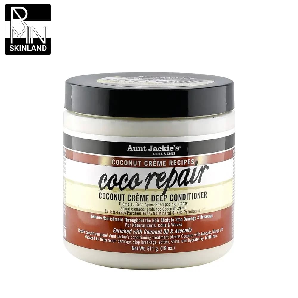 ماسک مو نرم و ترمیم کننده عمیق و ضد موخوره آنت جکیز Aunt jackies مدل coco repair — تصویر ۷