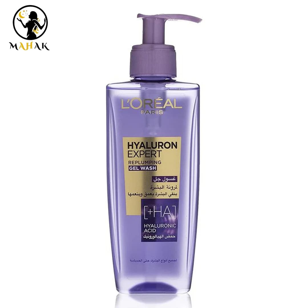 ژل شستسوی آبرسان بنفش لورال Loreal مدل هیالورونیک اسید Hyaluron Specialist