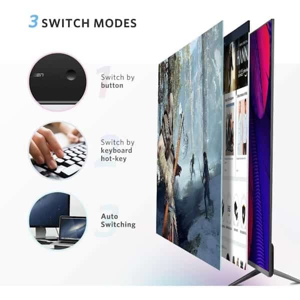 سوئیچ KVM دو پورت HDMI یوگرین مدل CM200 کد 50744 — تصویر ۷
