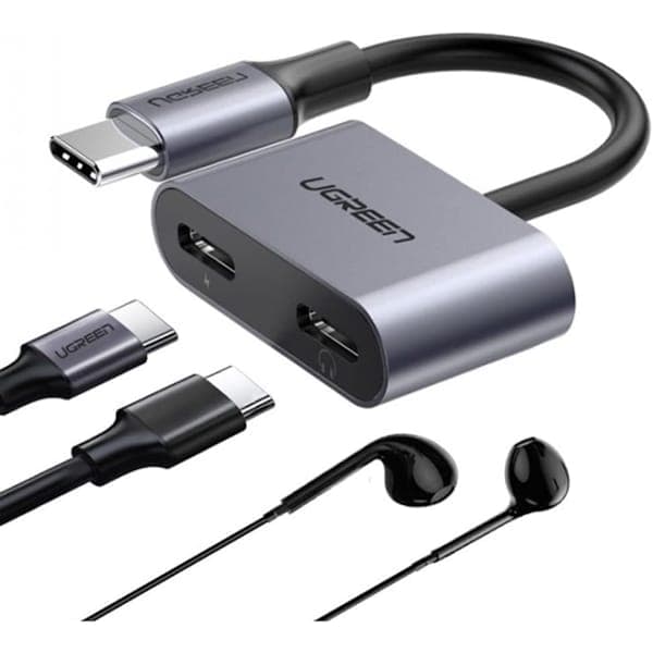 تبدیل دو پورت USB-C Male به دو پورت USB-C Female یوگرین مدل CM232 کد 60165 — تصویر ۹