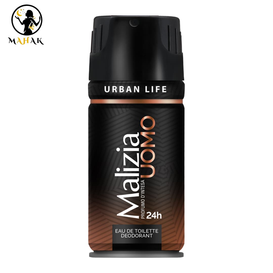 اسپری دئودورانت مالزیا نارنجی مدل اوربن لایف urban life اصل — تصویر ۲