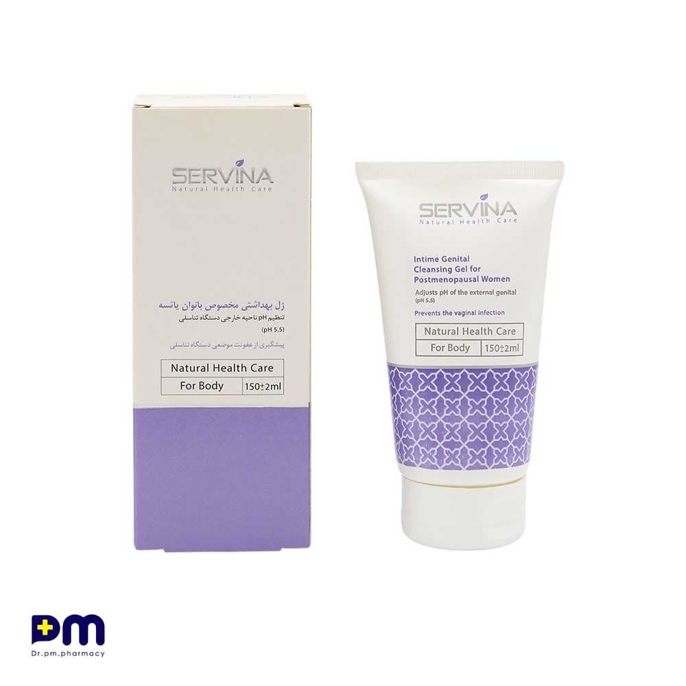 ژل بهداشتی بانوان یائسه pH 5.5 سروینا مناسب پیشگری از عفونت