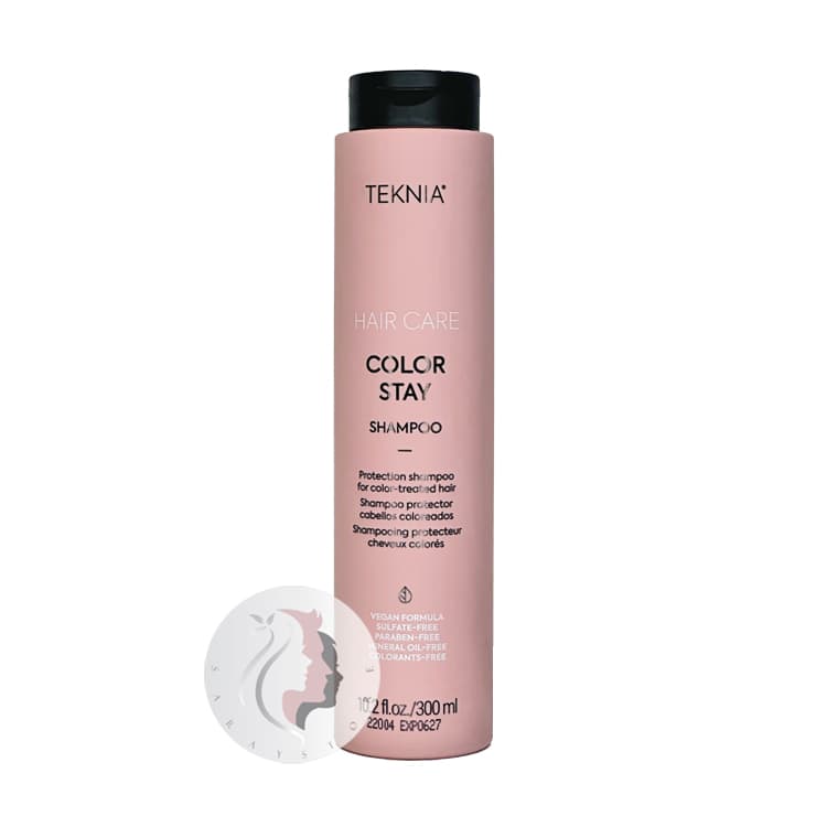 شامپو موی رنگ شده لاکمه سری Teknia مدل Color Stay حجم 300 میل