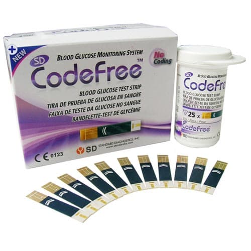 نوار تست قند خون کد فری Codefree