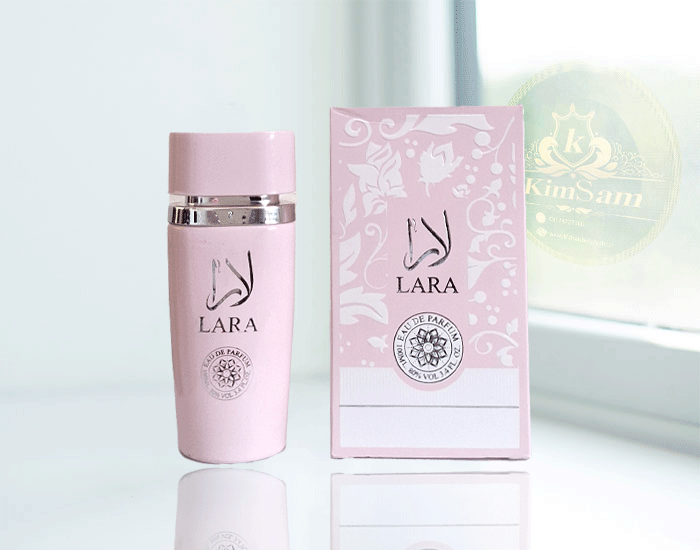 ادکلن عربی زنانه لارا LARA صورتی حجم100میل — تصویر ۲