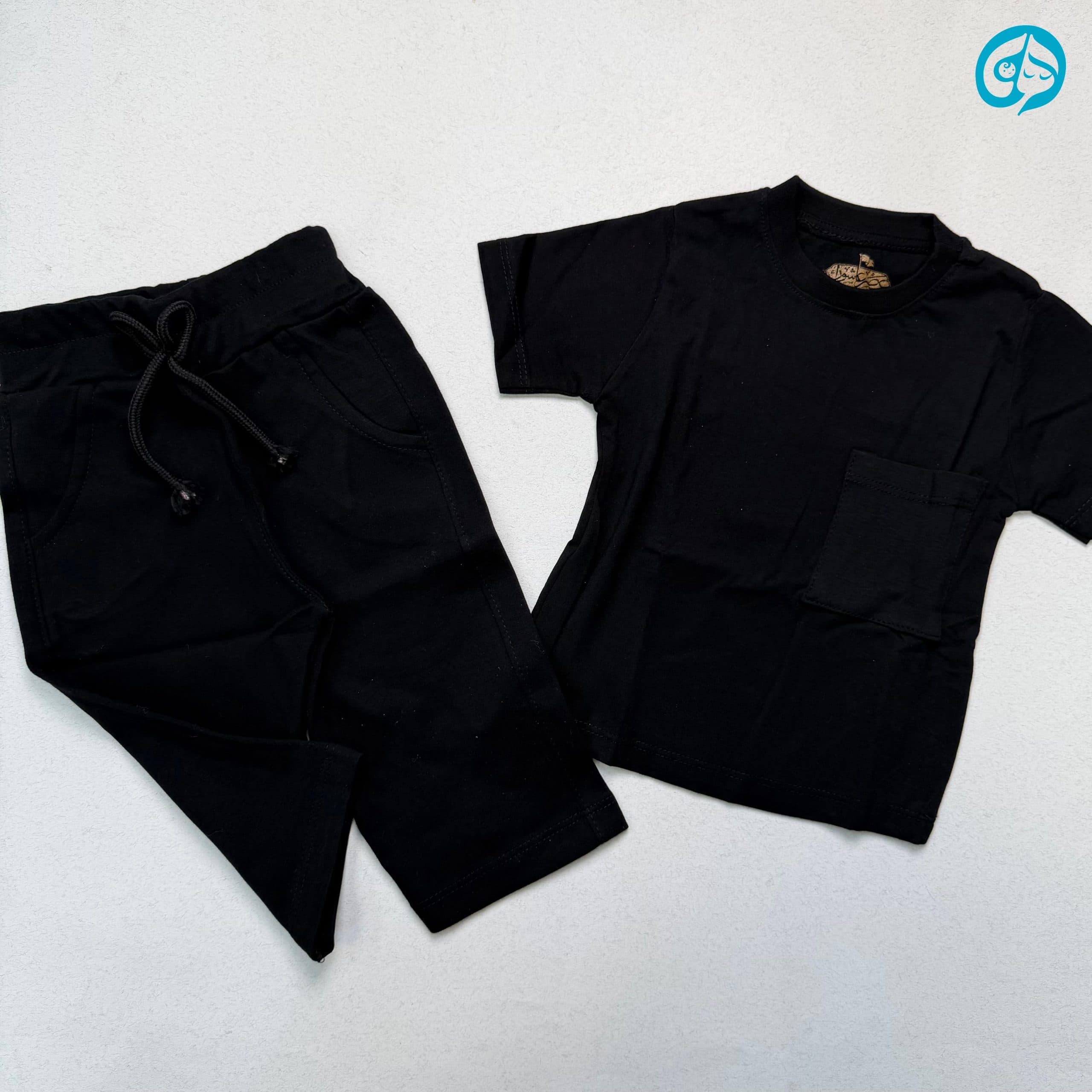 تیشرت شلوارک اسپرت مشکی