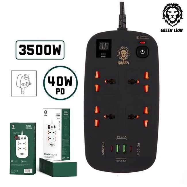 چندراهی برق هوشمند تایمر دار گرین لاین مدل 4AC 2 USB & 2 USB-C PD 40W — تصویر ۱۰