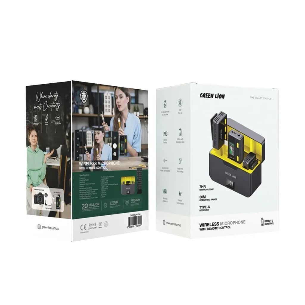 میکروفن یقه ای گرین لاین با کنترل از راه دور مدل Wireless Microphone With Remote Control — تصویر ۱۰