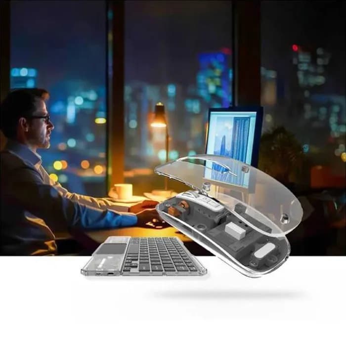 پک کیبورد و موس بی سیم گرین لاین TRANSPARENT DUO WIRELESS KEYBORD &MOUSE — تصویر ۶