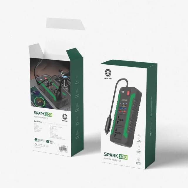 اینورتر و مبدل برق Green Lion Spark 300 Power Inverter — تصویر ۴