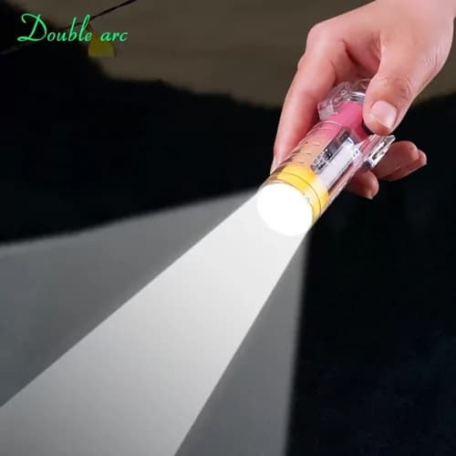 فندک شارژی پلاسما چراغ‌قوه دار ضدآب مدل Double arc — تصویر ۵