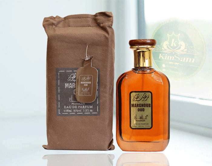 ادکلن عربی مناسک مرغوب العود شرکتی MARGHOB OUD حجم 100 میل