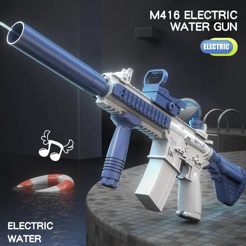 تفنگ آب پاش رگباری شارژی قابلیت نصب بطری M416 — تصویر ۱۲