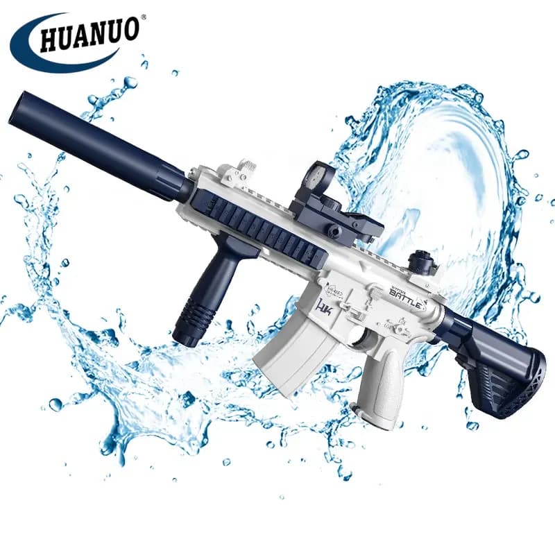 تفنگ آب پاش رگباری شارژی قابلیت نصب بطری M416 — تصویر ۷
