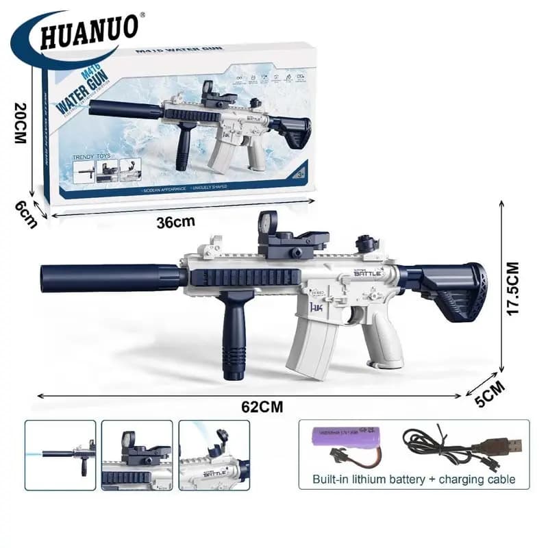 تفنگ آب پاش رگباری شارژی قابلیت نصب بطری M416
