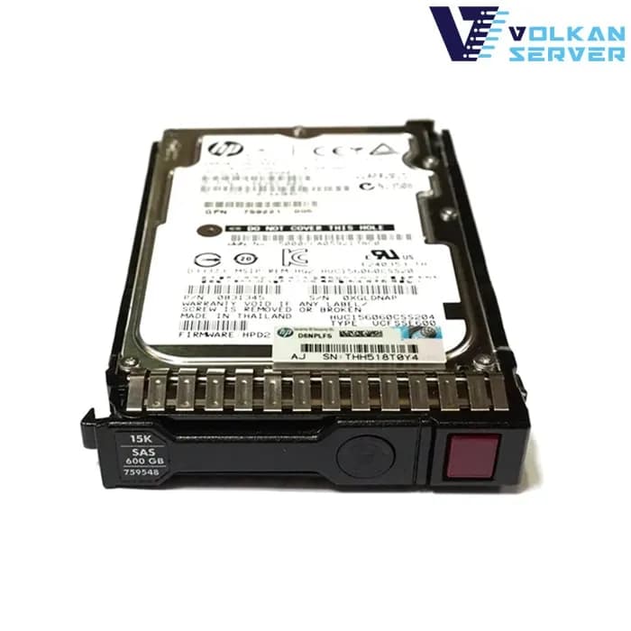 هارد سرور اچ پی HPE 600GB SAS 15K SFF SC MV HDD