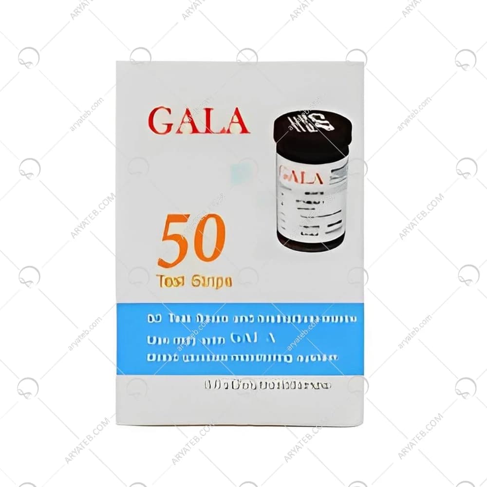 نوار تست قند خون گالا Gala بسته 50 عددی ساخت تایوان