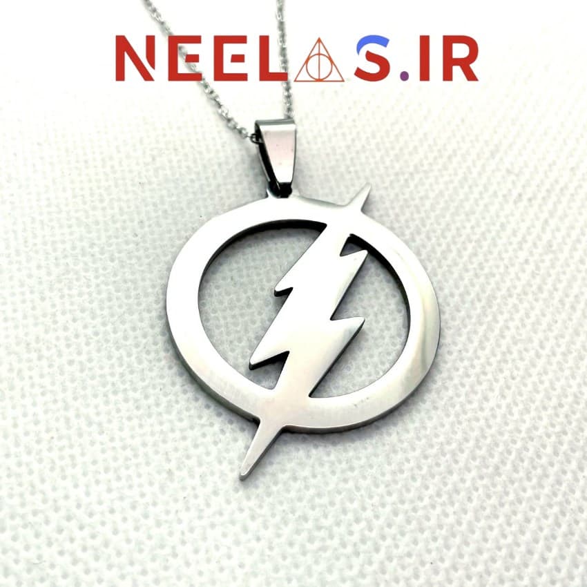 گردنبند استیل شخصیت فلش Flash — تصویر ۵