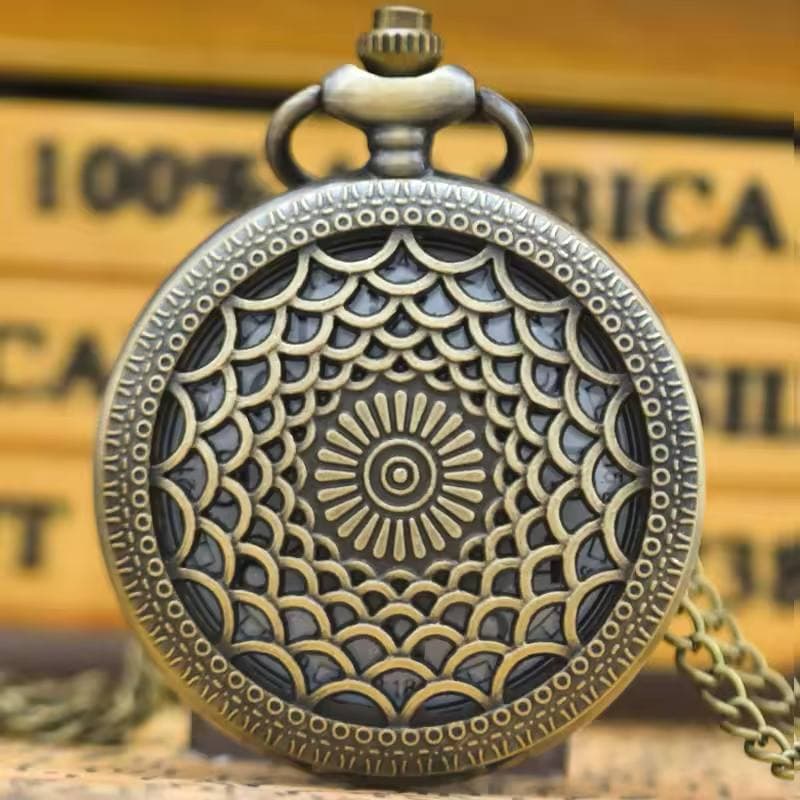 ساعت گردنبندی و جیبی طرح ماندالا