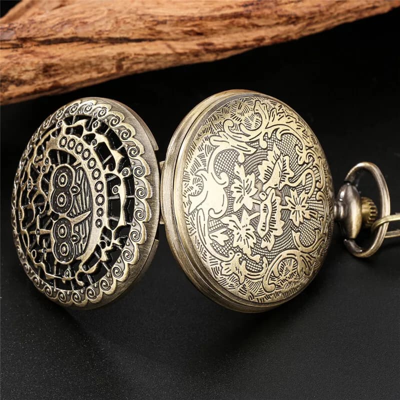 ساعت گردنبندی و جیبی طرح جغد — تصویر ۵