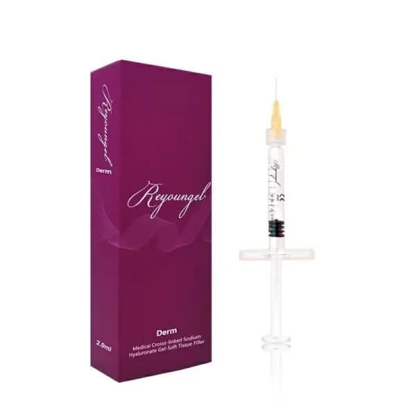 فیلر ریان ژل درم Reyoungel™ Derm هیالورونیک اسید 20mg/ml برای لب و خط خنده با نتیجه طبیعی