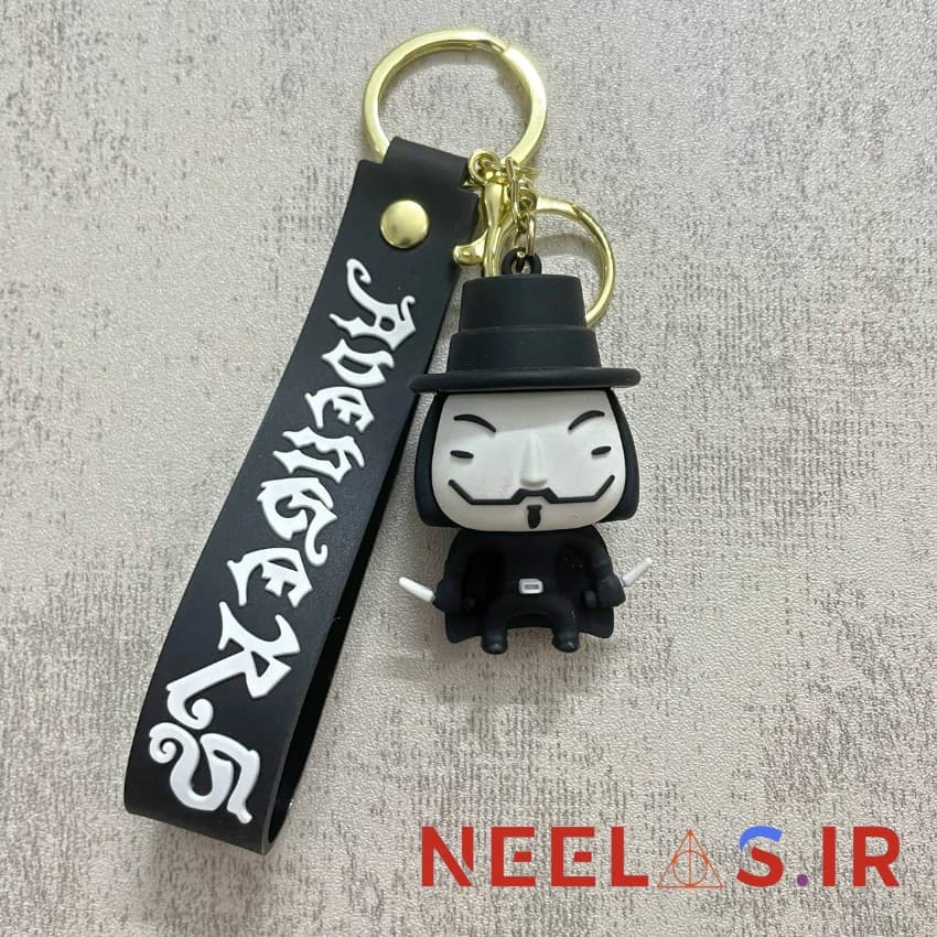 جاکلیدی سیلیکونی طرح شخصیت گای فاکس وی در V for Vendetta