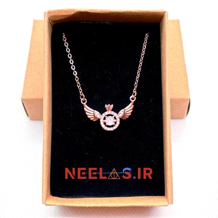 گردنبند زنانه طرح Angel Wings Crown