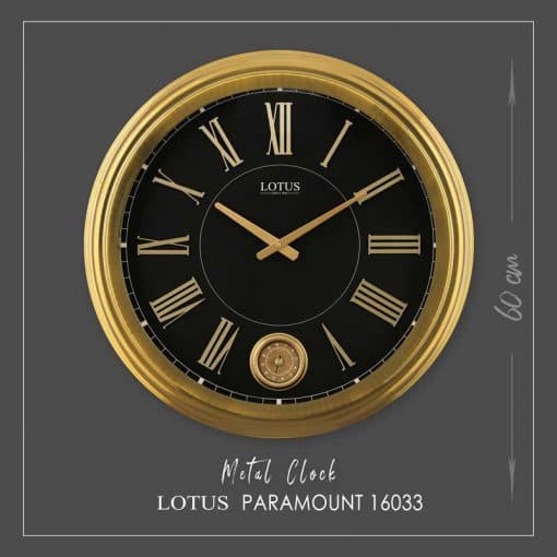 ساعت دیواری فلزی لوتوس مدل PARAMOUNT کد M-16033 — تصویر ۹