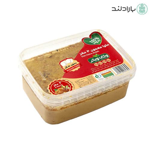 حلوا ارده معجون 4 مغز 300 گرم وگان ویگر