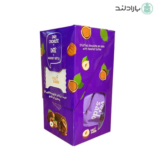 خرما شکلاتی با مغز کرم فندق ورسادو — تصویر ۴